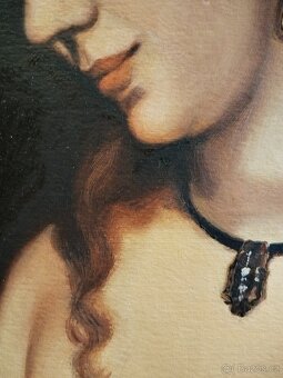 obraz KRÁSNÁ DÁMA, akt, olej, nesignováno - 6