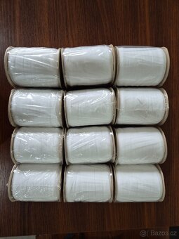 Šikmý proužek - zlatý, černý a bílý - lemovky - 6