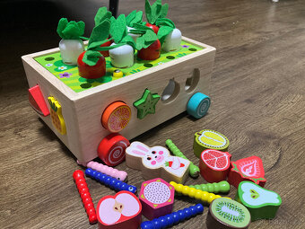 Montessori dřevěné naučné hračky NOVÉ - 6