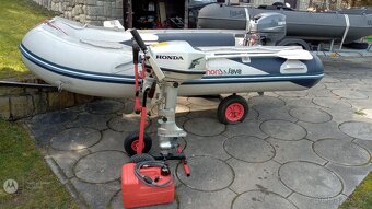 Člun Honda Marine T30 s hliníkovým dnem a motorem 5 Hp, Hond - 6