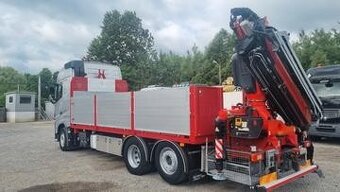 Volvo FH 460 - 6x2 – Valník + HR-FASSI 335.24 – EURO 6 - 6