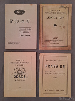 Škoda, Praga, Ford, Fiat, ZIL originální katalogy a příručky - 6