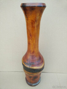 Dekorace - starší dřevěná váza - nabídka - 6
