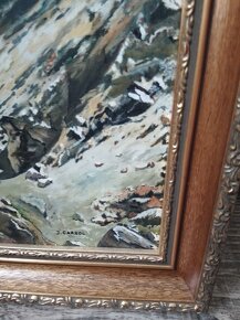 OBRAZ ORIGINAL MALBA HORY „AMA DABLAM“ 6856 m U MONT EVEREST - 6