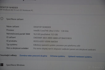HP EliteBook 860 G11 i5/16GB/SSD 512GB/Záruka - 6