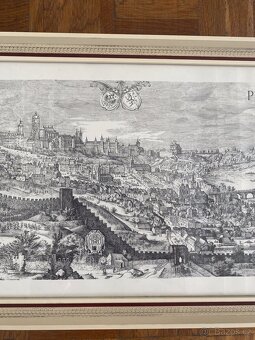 Sadelerův prospekt - dva obrazy Prahy 1606 - 6
