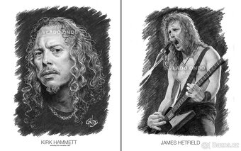 Posterbook - Metallica - unikátne kreslené portréty - 6