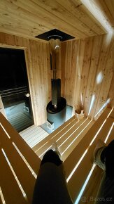 Venkovni sauna s pristreskem 2x2m - 6