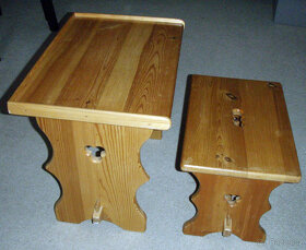 Dřevěný stoleček se stoličkou - 6