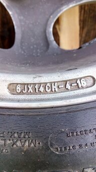 6 J x 14 CH - 4 - 16 Alu disky Peugeot 206 - 6