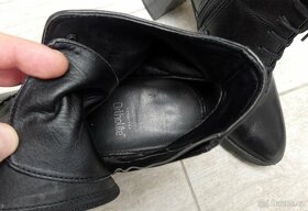 Dámské kotníkové polokozačky na podpatku, vel. 40 - 6
