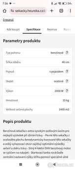 Prodám benzínovou sekačku - 6