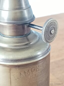 FRANCOUZSKÁ STAROŽITNÁ MOSAZNÁ LAMPA GAUDARD OLYMPE, PIGEON - 6