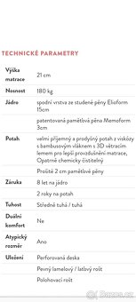 Magniflex Vitale Naturale 21cm, paměť. 2ks - 6