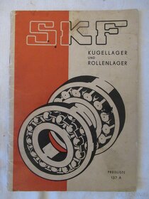 Katalog kuličkových ložisek r.1936,1937 a výběr norem 1985 - 6