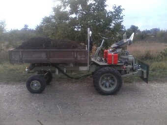 traktor nářaďový malotraktor s korbou - 6