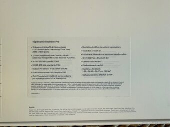 Na prodej: MacBook Pro 15,4 (2019) - 6