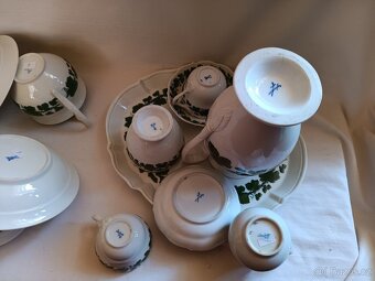 Míšeň, Meissen - porcelánová sada - vinná réva - 6