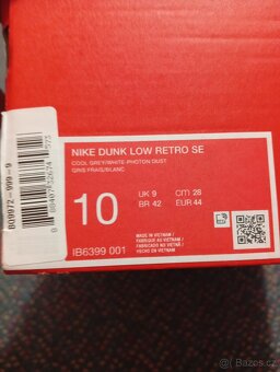 ORIGINÁLNÍ BOTY DUNK NIKE LOW RETRO SE 44 - 6