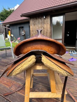 Westernové sedlo ultra-flex deuber & partner+podbřišník - 6