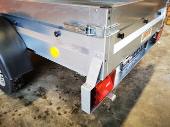 přívěsný vozík 202x114x30 cm + opěrné kolečko v ceně - 6