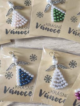 Andělíček z perliček krásné vánoce - 6