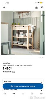 Ikea servírovací stolek 100x43 cm - 6
