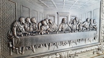 Drevený obraz   95×65cm Posledná večera - 6