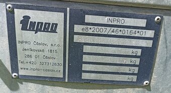 Přívěsný vozík 750kg - rezervace - 6