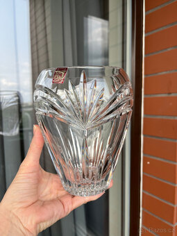 Ruckl Broušená křišťálová váza 18 cm, Nižbor - 6