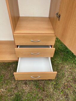 skříň šatní skříň velká skříň lamino buk skříň - 6