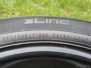 4x Letní pneu Nokian Line - 225/50 R17 XL - 65% - 6