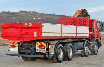 9247 Scania P 400 - 8x4 – Sklápěč/Valník + HR-PALFINGER PK 3 - 6