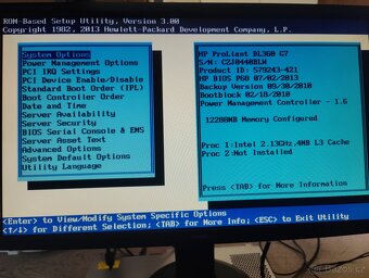 Server HP DL360 G7 12GB RAM 4 core Intel Xeon L5506 - 6