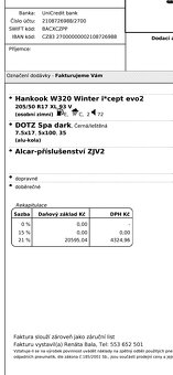 Prodám kompletní kola DOTZ Spa Dark + pneu Hankook 17'' p - 6