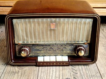 Staré rádio Philips Philetta B2D93U, 1959-60 - 6
