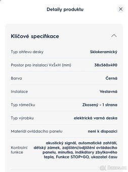 Sklokeramická varná deska Electrolux - 6