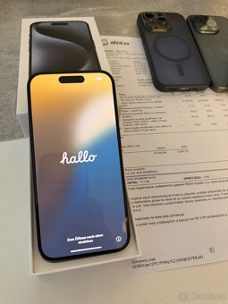 iPhone 15 Pro 256 GB – modrý titan, perfektní stav - 6