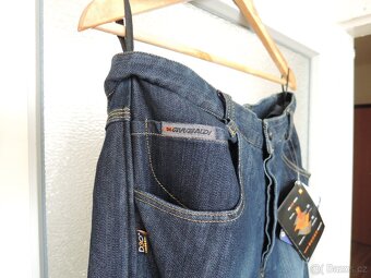 Kalhoty na skútr, motorku s kevlarem, Denim, pánske - 6