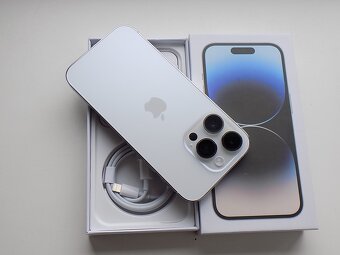 APPLE iPhone 14 Pro 128GB Silver - ZÁRUKA -TOP STAV-100%BAT - 6