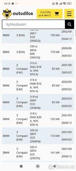 Pneumatická pružina kufru BMW - 6