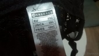 luxusni sexy pralo vel 85C cerny korzet - 6