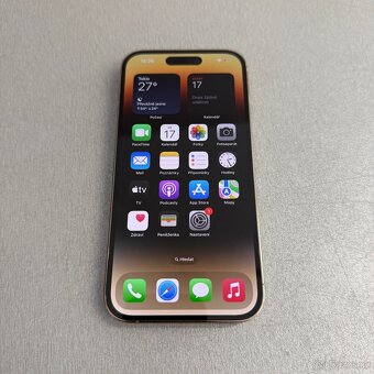 iPhone 14 Pro 256GB zlatý, jako nový bez škrábance - 6