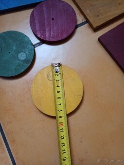Prodám geometrické pomůcky dřevěné za 70 Kč - 6