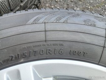 Prodám sadu ALU kol Platin 215/70R16 zimní - 6