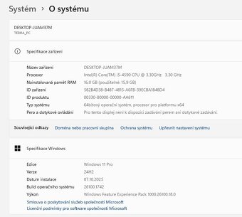 PC i5-4590, 16GB RAM, 128GB SSD, 500GB HDD, WIM 11 - 6