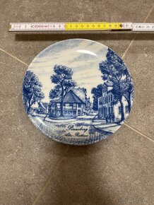 kobalt porcelanovy talir , Konvice Bavaria, bousena misa - 6