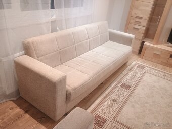 Prodám rozkládací textilní sedací 3 + 2 + 1 soupravu - 6