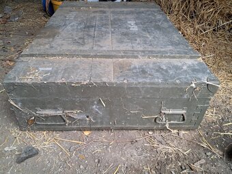 Vojenská bedna - dřevěná - 120x80x30cm - 6