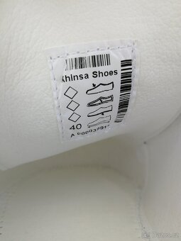 Ahinsa bílé tenisky Vida Kůže 40 - 6